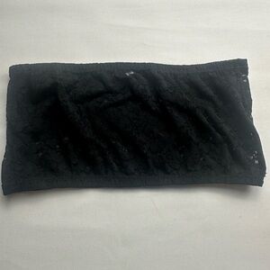 Bandeau by Boob Tube; black lace. Size M/L